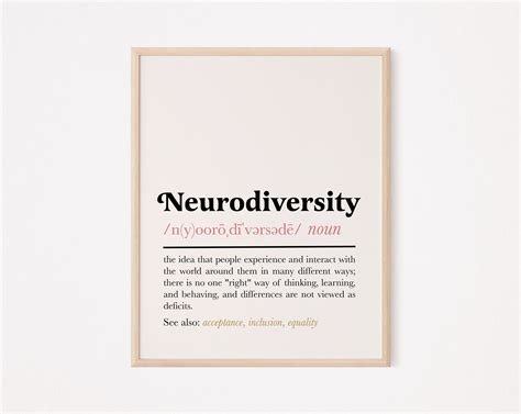 Neurodiversity Print Neurodiversity Poster Neurodiversity Etsy