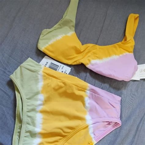 L Space Swim Lspace Lizzie Bikini Top Frenchi Bottoms Diagonal