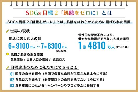 Sdgs目標2「飢餓をゼロに」とは 現状や取り組み事例、私たちにできること：朝日新聞sdgs Action