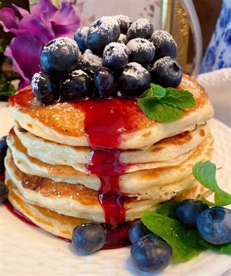 Homemade Blueberry Buttermilk Pancakes Norine S Nest