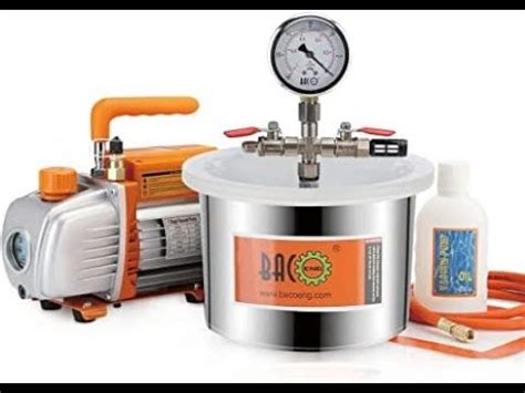 BACOENG Vacuum Pump And Chamber Kit Vacuum Pump Stainless Steel