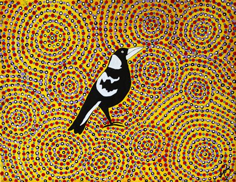 Australian Native Magpie art print | Open Canvas