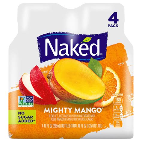 Naked Juice Mighty Mango 4 Pack 10 Fl Oz Delivery Or Pickup Near Me Instacart