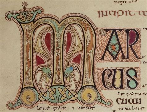 Lindisfarne Gospel Book Of Kells Illustrated Manuscript Illuminated