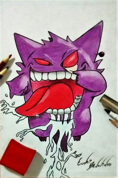 Gengar Pokemon Painting Retro Gaming Art Best Anime Drawings