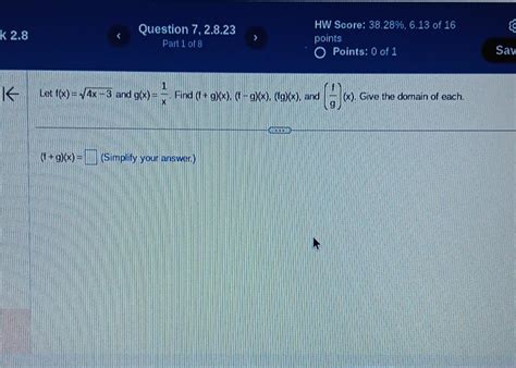 Solved Let Fx4x−3 And Gxx1 Find