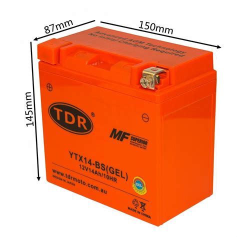 Ytx Bs V Ah Agm Battery For Honda Atv Quad Bike Trx