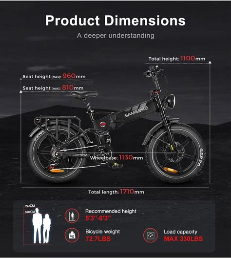 Samebike Rs A Foldable Off Road Electric Bike Inch Fat Tire