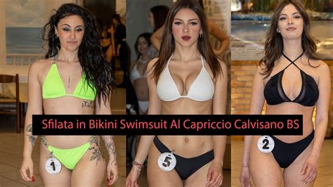 Sfilata In Bikini Swimsuit Miss Mister Model Italia Al Capriccio