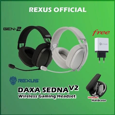 Jual Rexus Daxa Sedna Wireless Gaming Headset 3in1 Connection Shopee