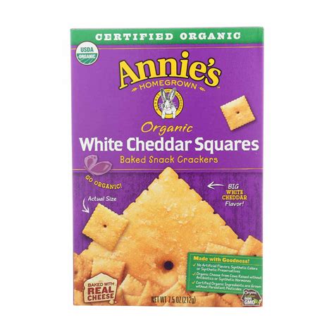 Annie S Homegrown Baked White Cheddar Squares 7 5 Oz