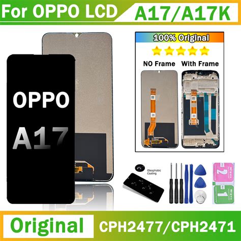 Original 6.5inch For Oppo A17 LCD CPH2477 Display Screen Frame Touch ...