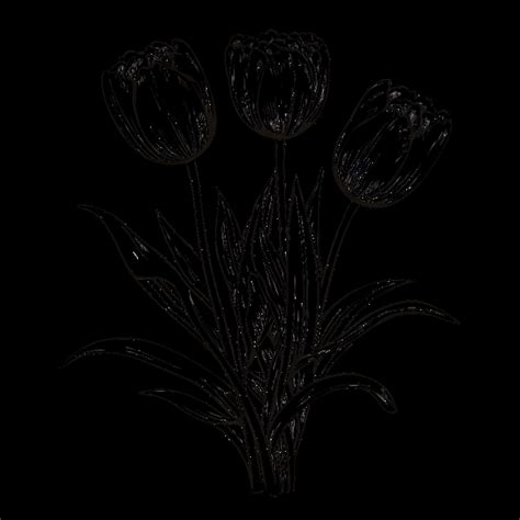 sketch tulip  drawing  drawing children coloring hand drawn