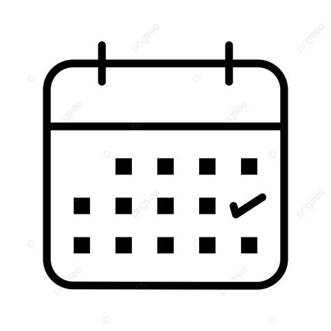 Icono Calendario Dibujo Png