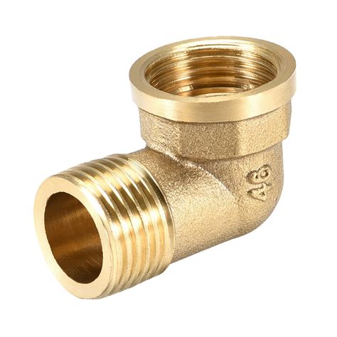 Brass Hose Fitting 90 Degree Elbow G1 2 Male X G1 2 Female Pipe Fittings 1pcs