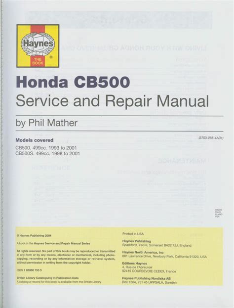 Honda Cb500 Manual Pdf