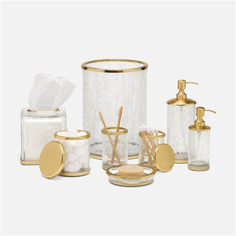 Pigeon And Poodle Pomaria Brushed Gold Bath Accessories Gracious Style