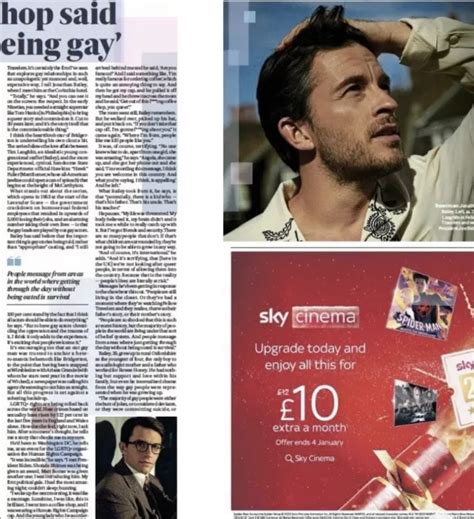 FELLOW TRAVELERS TV Jonathan Bailey LGBTQ Interview Newspaper Article Clipping £7.85 - PicClick UK