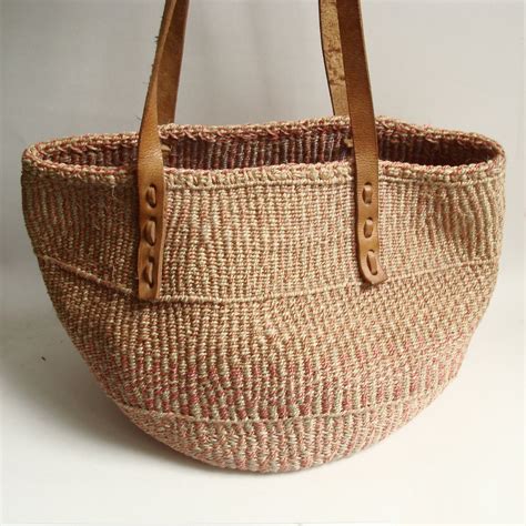 woven straw bag / sisal bag / southwestern woven bag