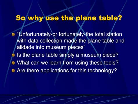 PPT - Plane Table Mapping PowerPoint Presentation, free download - ID:7017160