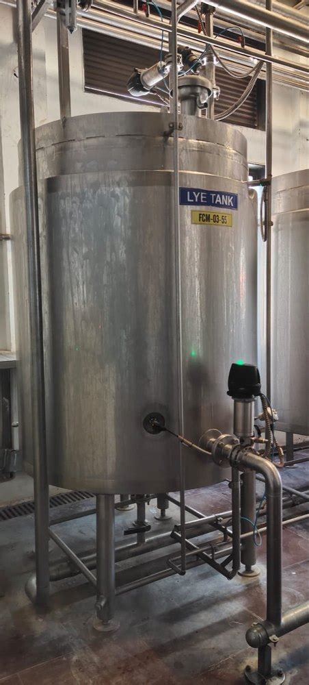 Chemical Oil Stainless Steel Lye Storage Tank For Industrial Capacity