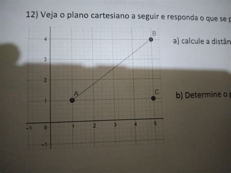 Veja O Plano Cartesiano A Seguir E Responda O Que Se Pede A Calcule A