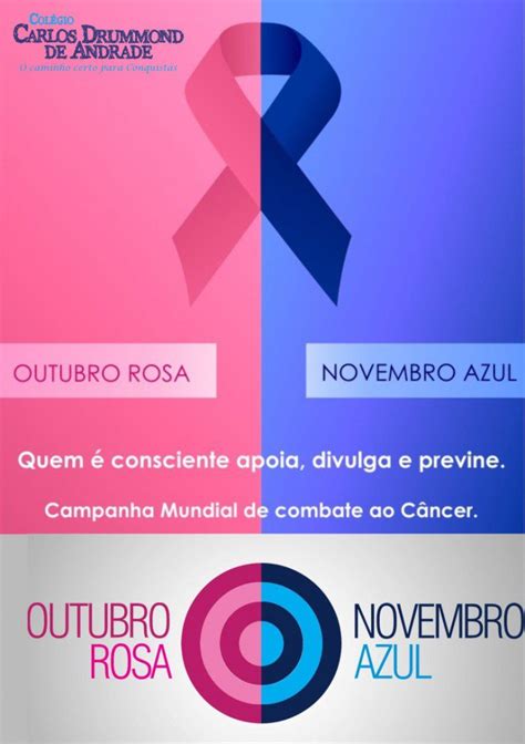 Outubro Rosa E Novembro Azul Ccda Col Gio Carlos Drummond De Andrade