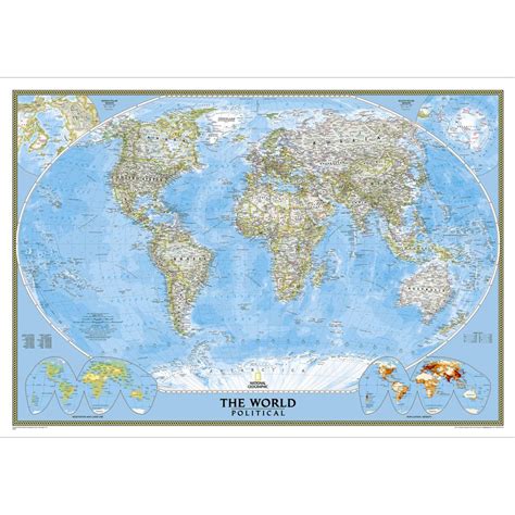 Latest World Map National Geographic Poster Ceremony – World Map With ...