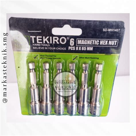 Jual TEKIRO Magnetic Hex Nut 8 X 65 MM Mata Bor Baut Roofing Baja