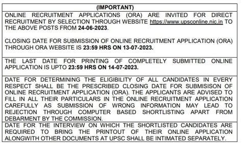 Upsc Recruitment 2023 Notification Out For 260 Vacancies Check Posts Qualification And Other