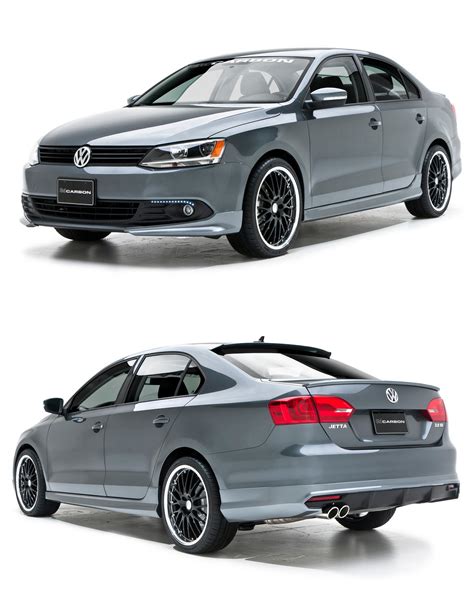 Volkswagen Jetta (URETHANE) 4 Piece Full Body Kit 11 12 13 - 3dCarbon ...