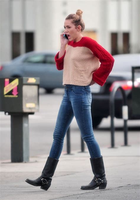 Miley Cyrus Loves Her Frye Harness R Biker Boots Clothes Fashion