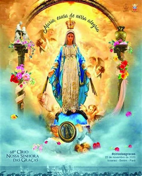 Cartaz Do Círio De Nossa Senhora Das Graças Fundação Nazaré De