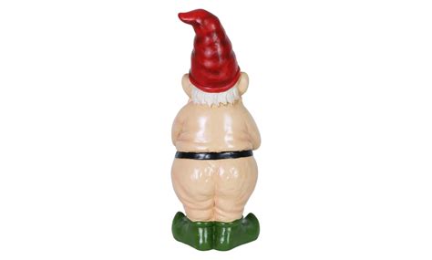 Exhart Good Time Naked Rain Gauge Gnome 6 By 14 Inches Groupon