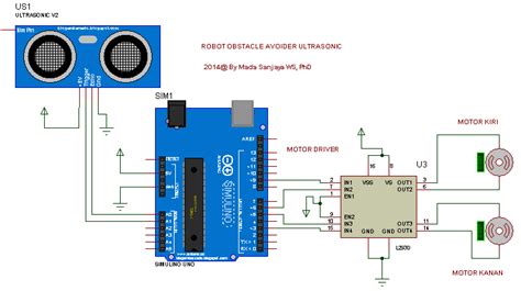 Robot Obstacle Avoider Ultrasonic Hc Sr04 Arduino Robot Anti Penghalang ~ Profesor Bolabot