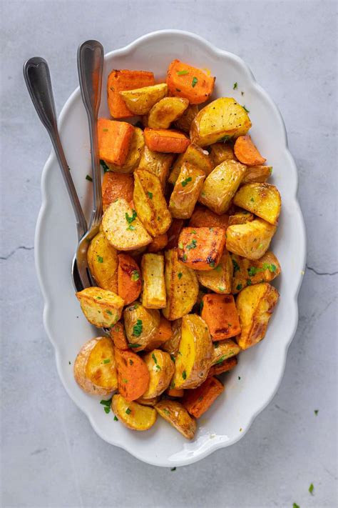 Roasted Potatoes And Carrots The Big Mans World