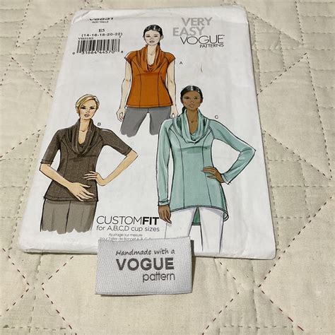 Very Easy Vogue Sewing Pattern V Misses Top And Tunic Size