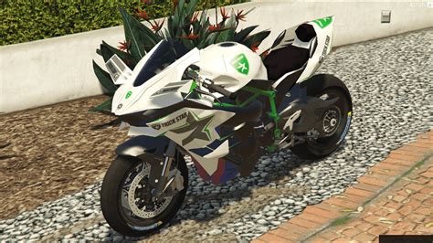 Kawasaki Ninja H2 R Trickstar Livery Add On Gta5