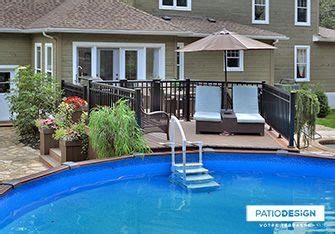 Patios Avec Piscine Hors Terre Les R Alisations De Patio Design Inc