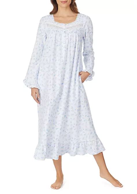 Eileen West Long Sleeve Flannel Ballet Sleep Nightgown Belk