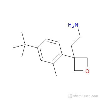 2 3 4 Tert Butyl 2 Methylphenyl Oxetan 3 Yl Ethan 1 Amine Formula