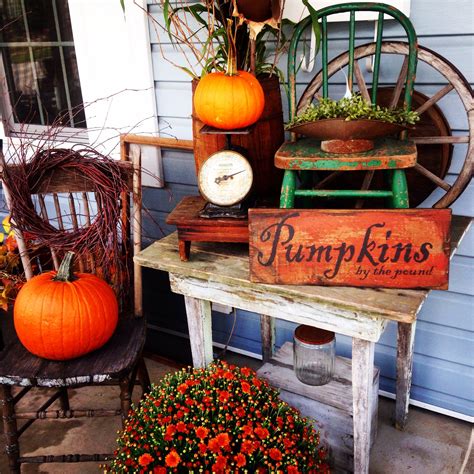 Autumn front porch | Fall decorations porch, Autumn decorating, Fall