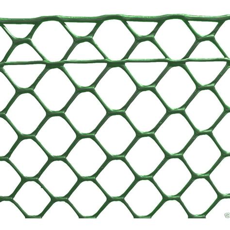 Green Rigid Plastic Mesh Fence Hexagon 25mm