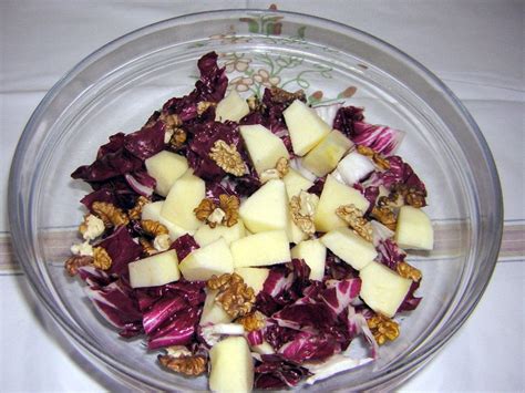 Insalata Radicchio Mele E Noci In Cucina Con Zia Lora Cibo Idee