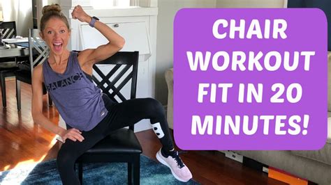 Chair Workout Video. Sit & Get Fit In 20 Minutes With This Chair Cardio ...