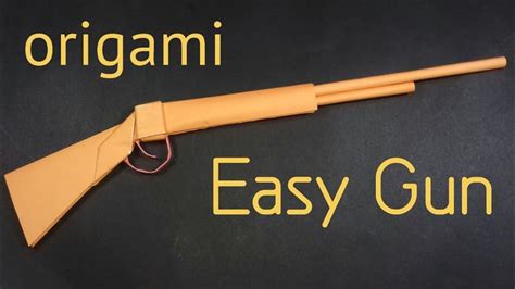 How To Make Origami Gun