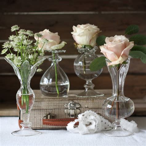 petal glass bud vase by the wedding of my dreams | notonthehighstreet.com