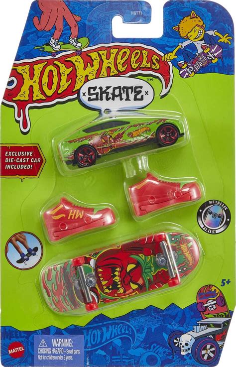 Hot Wheels Skate Tony Hawk Shifter Neon Fingerboards Future Race Car Toy Car Skate Shoes