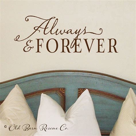 Always And Forever Wall Decals Home Decor Onesies Vinyl Wall