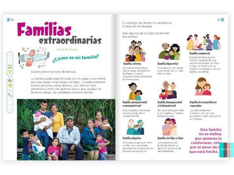 Los Nuevos Libros De La Sep Muestran Los Diferentes Tipos De Familia